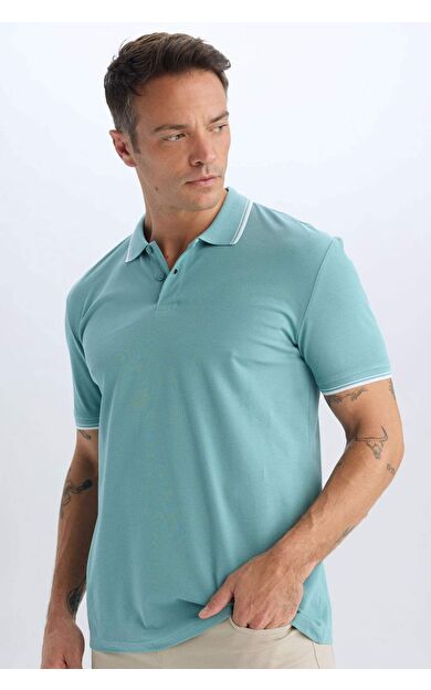 DeFacto Regular Fit Basic Düz Polo Tişört E2310AX24AUGN382