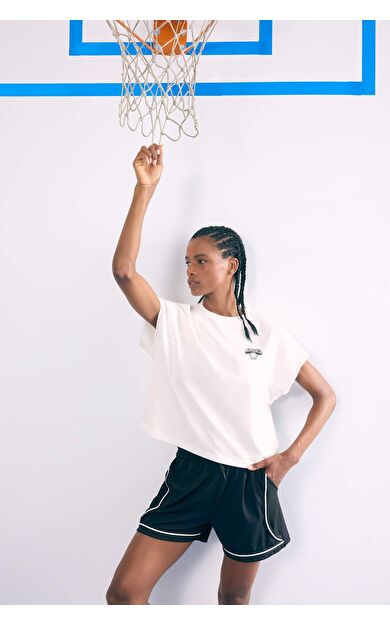 DeFactoFit NBA New York Knicks Bisiklet Yaka Sporcu Kısa Kollu Tişört