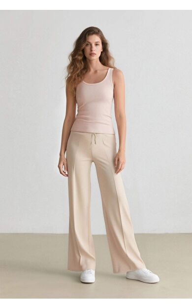 DeFacto Wide Leg Normal Bel Geniş Cepli Pensli Bol Paça Pantolon E2470AX24WNER218