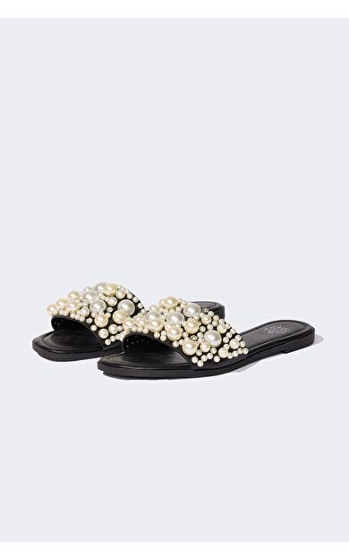 DeFacto Kadınİnci Detaylı Tek Bantlı Düz Taban Terlik