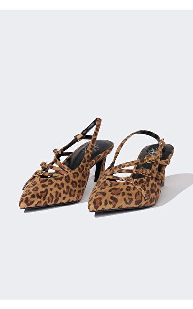 Kadın Yüksek Taban Suni Deri Sandalet