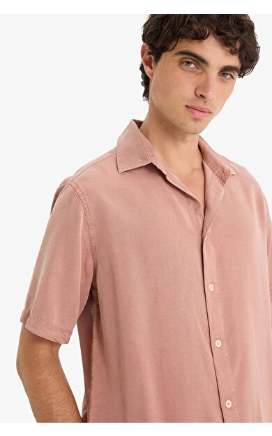 DeFacto Regular Fit Tensel Kısa Kollu Gömlek E2530AX25SMBR496