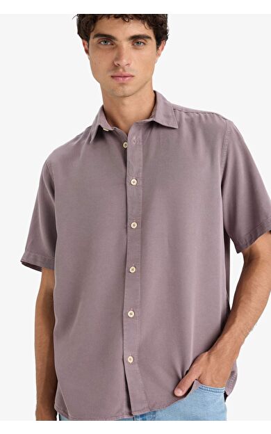 DeFacto Regular Fit Tensel Kısa Kollu Gömlek E2530AX25SMGR304
