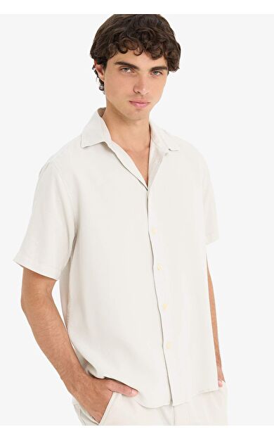 DeFacto Regular Fit Tensel Kısa Kollu Gömlek E2530AX25SMGR503