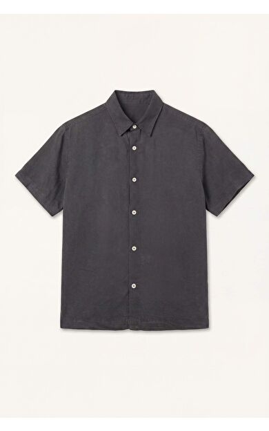 DeFacto Regular Fıt Tencel Kısa Kollu Gömlek