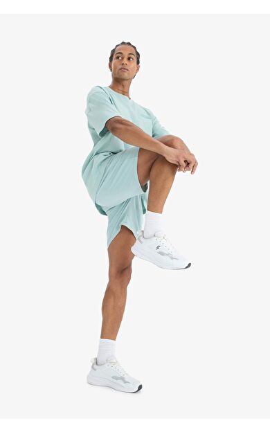 DeFactoFit Standart Fit Sporcu Beli Bağcıklı Cepli Şort E2585AX25SMBE505