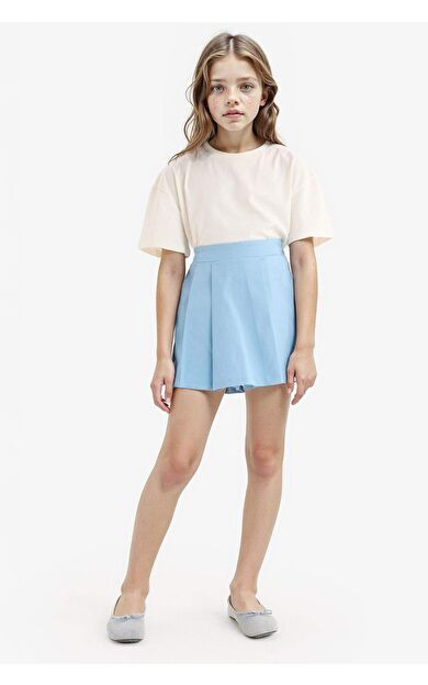 Kız Çocuk Gabardin Pileli Şort Etek E2648A825SMBE281