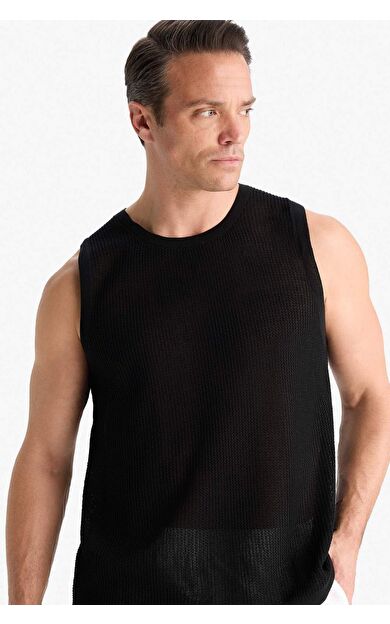 DeFacto Standart Fit Kolsuz Triko Tişört