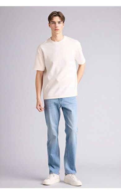 Sergio Regular Fıt Normal Bel Boru Paça Düz Paça Jean Pantolon