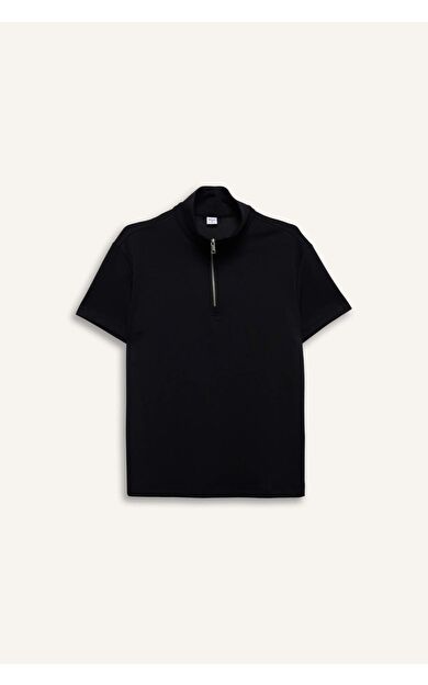 DeFacto Standart Fıt Dik Yaka Sporcu Modal Kısa Kollu Tişört