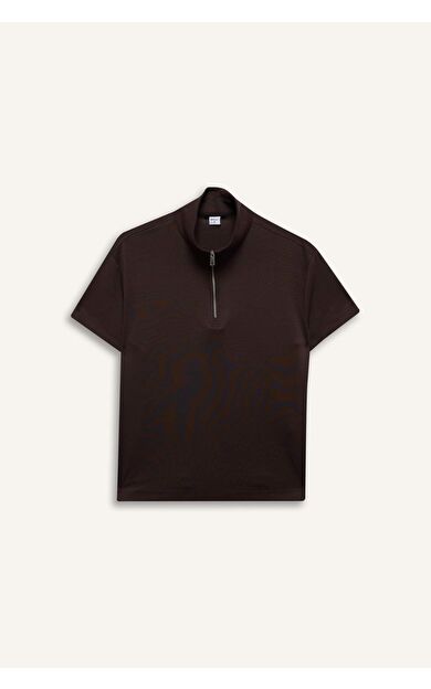 DeFacto Standart Fıt Dik Yaka Sporcu Modal Kısa Kollu Tişört