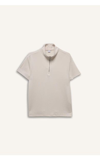 DeFacto Standart Fıt Dik Yaka Sporcu Modal Kısa Kollu Tişört