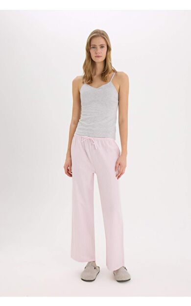 DeFacto Fall in Love Regular Fit Poplin Pijama Altı