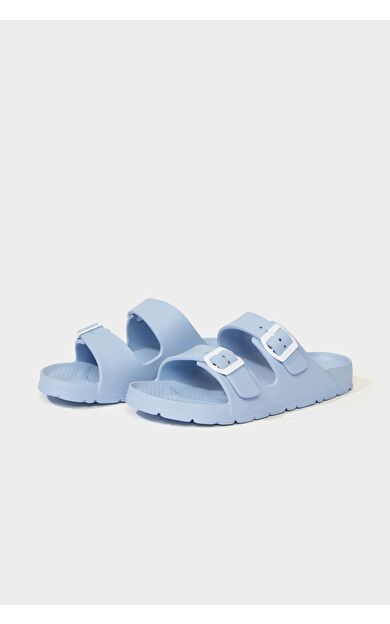 Kadın Düz Taban Çift Bantlı Eva Terlik