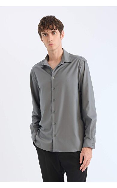 DeFacto Regular Fit Polo Yaka Uzun Kollu Gömlek E3242AX25SPKH496