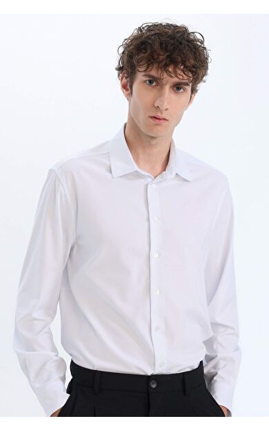 DeFacto Regular Fit Polo Yaka Uzun Kollu Gömlek E3242AX25SPWT32