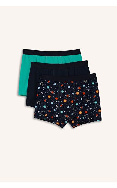 DeFacto Desenli 3'lü Boxer Erkek Çocuk