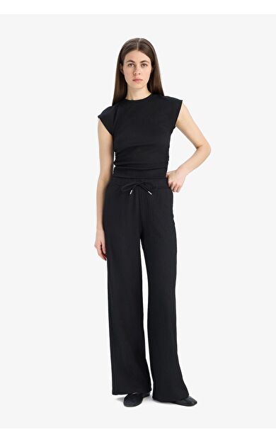 DeFacto Straight Fit Cepli Bürümcük Pantolon E3408AX25SPBK81