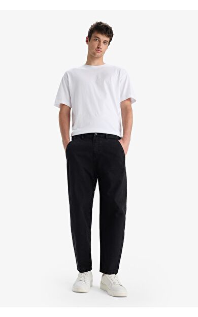 DeFacto Relaxed Slouchy Fıt Geniş Paça Jean Yıkamalı Pantolon