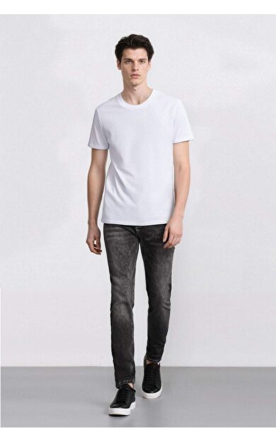 DeFacto Carlo Skinny Fit Normal Bel Dar Paça Dar Paça Jean Pantolon E3478AX25SPNM55