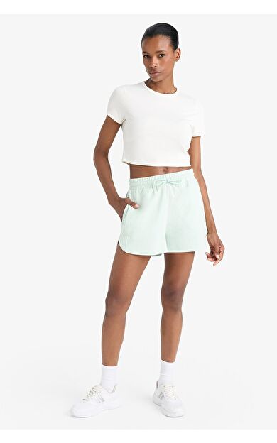 DeFacto DeFactoFit Sporcu Kısa Paça Şort E3493AX25SMGN1113