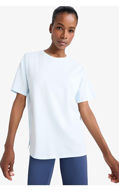 DeFacto DeFactoFit Comfort Fit Bisiklet Yaka Sporcu Kısa Kollu Tişört E3494AX25SMBE817