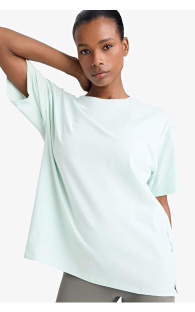 DeFacto DeFactoFit Comfort Fit Bisiklet Yaka Basic Düz  Sporcu Kısa Kollu Tişört