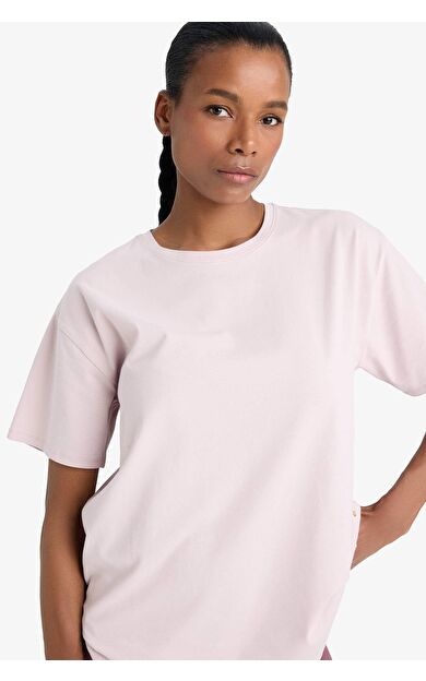 DeFacto DeFactoFit Comfort Fit Bisiklet Yaka Sporcu Kısa Kollu Tişört E3494AX25SMPR328