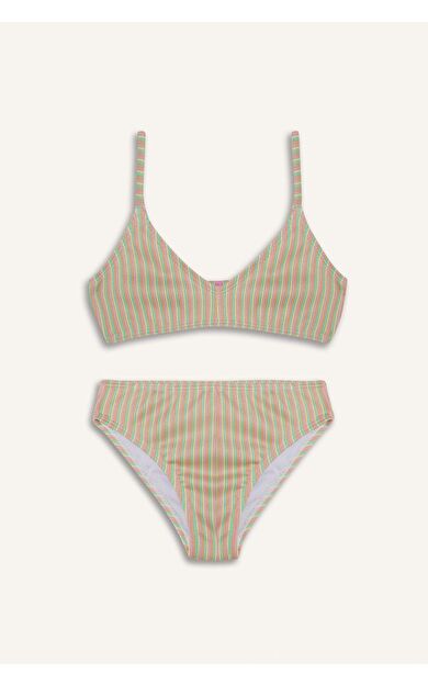 DeFacto Kız Çocuk Çizgili Bikini Takımı E3535A825HSPN179