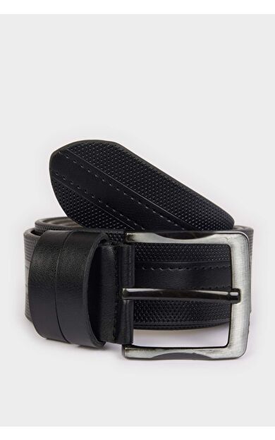 Erkek Dikdörtgen Toka Suni Deri Klasik Kemer E3553AXNSBK27