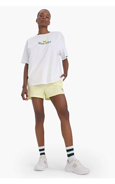 DeFacto DeFactoFit Standart Fit Sporcu Kısa Paça Şort E3600AX25SMYL75