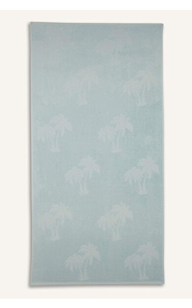 Kadın Desenli Pamuklu Plaj Havlusu