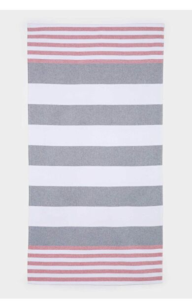 Kadın Desenli Pamuklu Plaj Havlusu