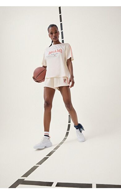 DeFacto DeFactoFit NBA Miami Heat Standart Fit Kısa Paça Şort E3834AX25SMBG700