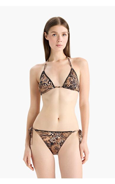 DeFacto Regular Fit Leopar Desenli Bikini Alt-Fall in Love