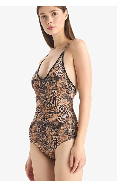 DeFacto Regular Fit Leopar Desenli Mayo-Fall in Love