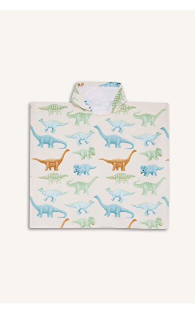 Erkek Çocuk Desenli Pamuklu Panço Havlu