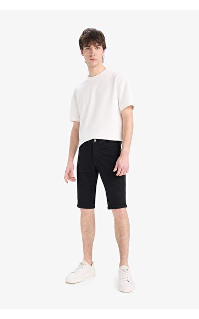 DeFacto Slim Fit Dar Kesim Jean Bermuda E4009AX25SMNM40