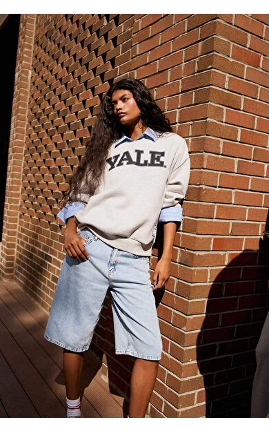 Yüksek Bel Jean Bermuda E4033AX25SMNM28