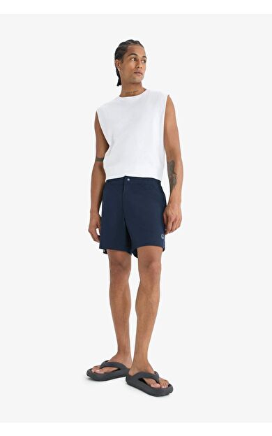 DeFacto DeFactoFit Esnek Dokulu Kısa Boy Deniz Şortu E4057AX25HSNV176