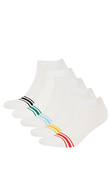 DeFacto Erkek 5'li Pamuklu Patik Çorap E4088AXNSWT1
