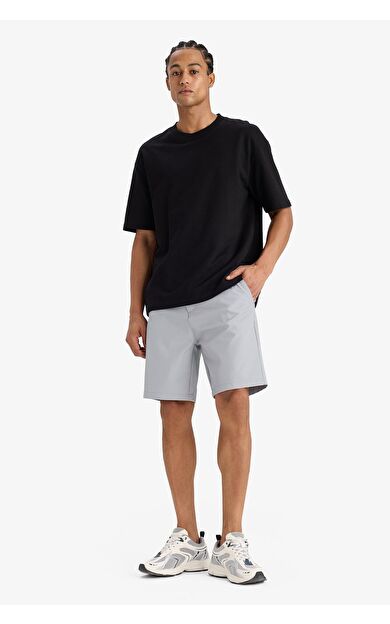 DeFacto DeFactoFit Standart Fit Sporcu Kısa Paça Dokuma Şort E4137AX25SMGR454