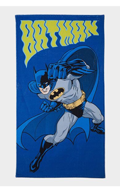 Erkek Çocuk Batman Baskılı Plaj Havlusu