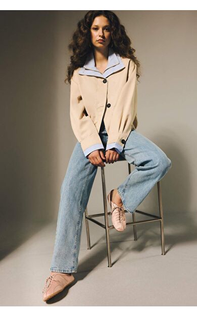 90's Wıde Leg Yüksek Bel Uzun Jean Yıkamalı Pantolon