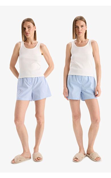 DeFacto -Fall in Love Regular Fit Kısa Boy Poplin Alt