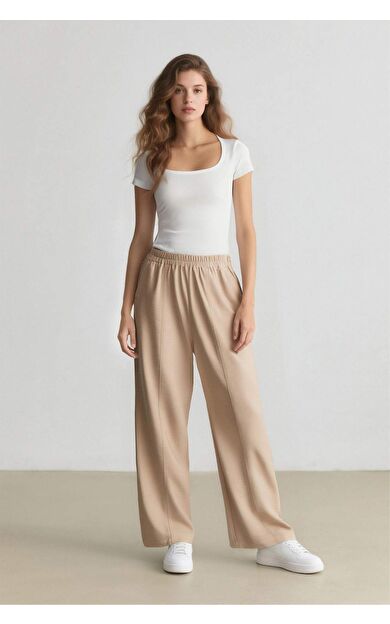 DeFacto Esnek Belli Basic Düz Harem Pantolon
