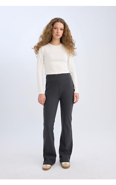 DeFacto Wide Leg Geniş Paça Esnek Belli Uzun Boy Pantolon E4387AX24WNAR191