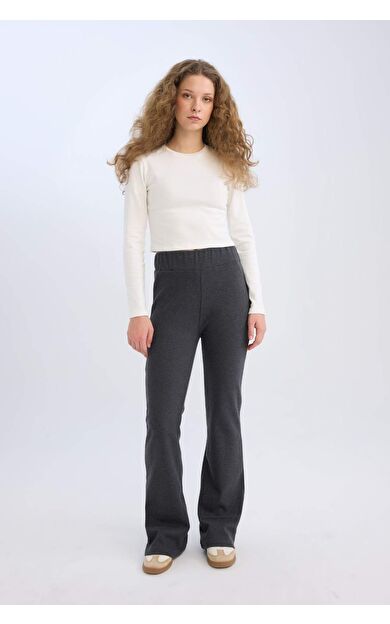DeFacto Wide Leg Geniş Paça Esnek Belli Uzun Boy Pantolon E4387AX24WNAR191