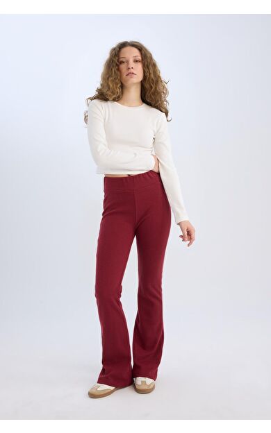 DeFacto Wide Leg Geniş Paça Esnek Belli Uzun Boy Pantolon E4387AX24WNBR248