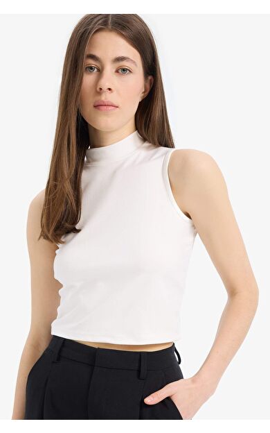 DeFacto Slim Fit Dar Kesim Yarım Balıkçı Yaka Atlet E4677AX25SPER105